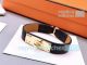 Copy Hermes Calf Leather Bracelet With Yellow Gold Buckle (5)_th.JPG